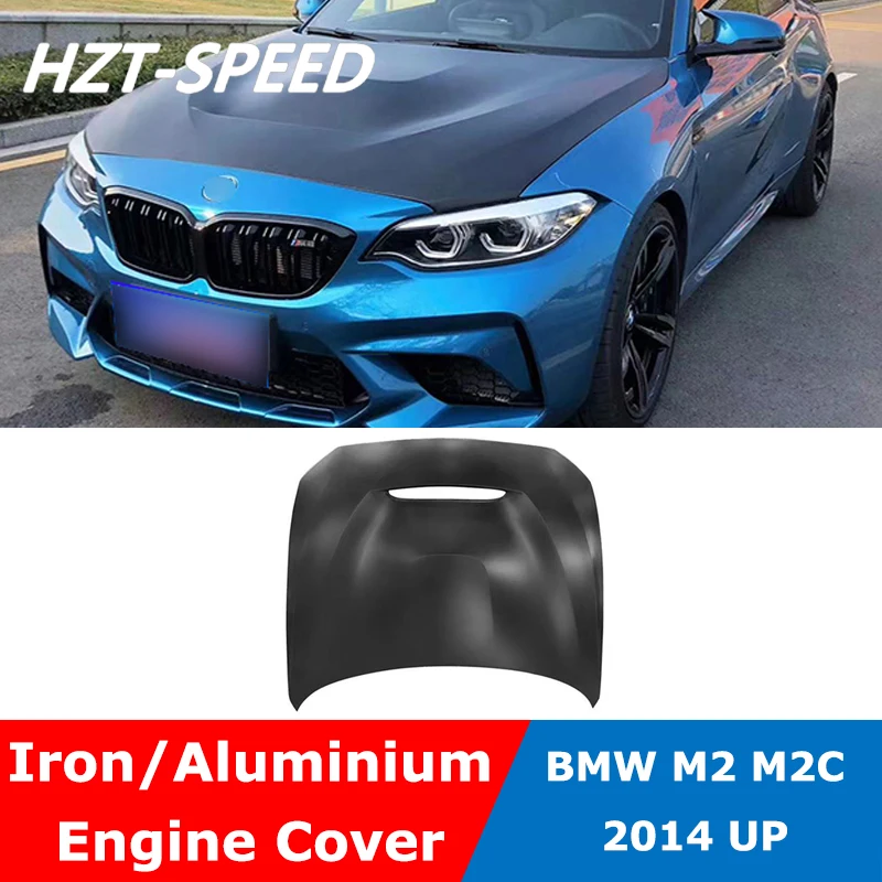 

M2 M2C Al Or Iron Material GTS MP Style Engine Bonnet Hood Cover For BMW 1 Series 2 Series M2 M2C F20 F22 F87 2014 Up
