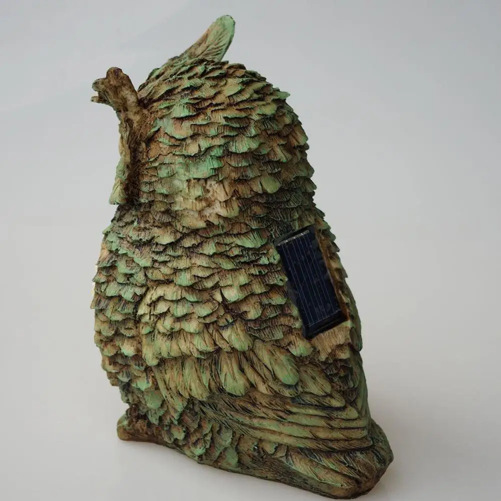 البومة ضوء الشمس مع لوحة LED الشمسية وهمية البومة مقاوم للماء مصابيح حديقة الشمسية البومة حلية الحيوان الطيور في الهواء الطلق ساحة حديقة مصابيح