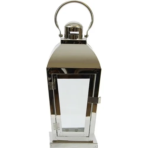 Dekorsende Stainless Square Lantern Small Silver