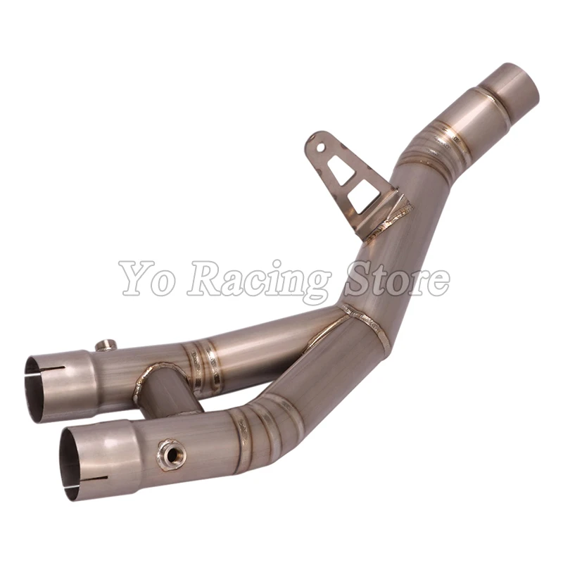 For YAMAHA R1 YZF-R1 MT-10 2015 - 2020 Motorcycle Exhaust Escape Titanium Alloy Middle Link Pipe Connect Original Muffler Tube