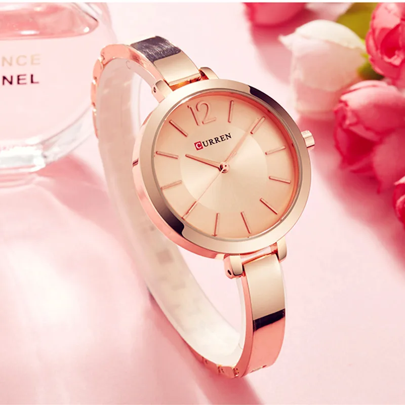 Women Watches Top Brand Luxury CURREN 9012 Quartz Women Watches Casual Fashion Ladies Wrist Watch Lady Clock relogio feminino