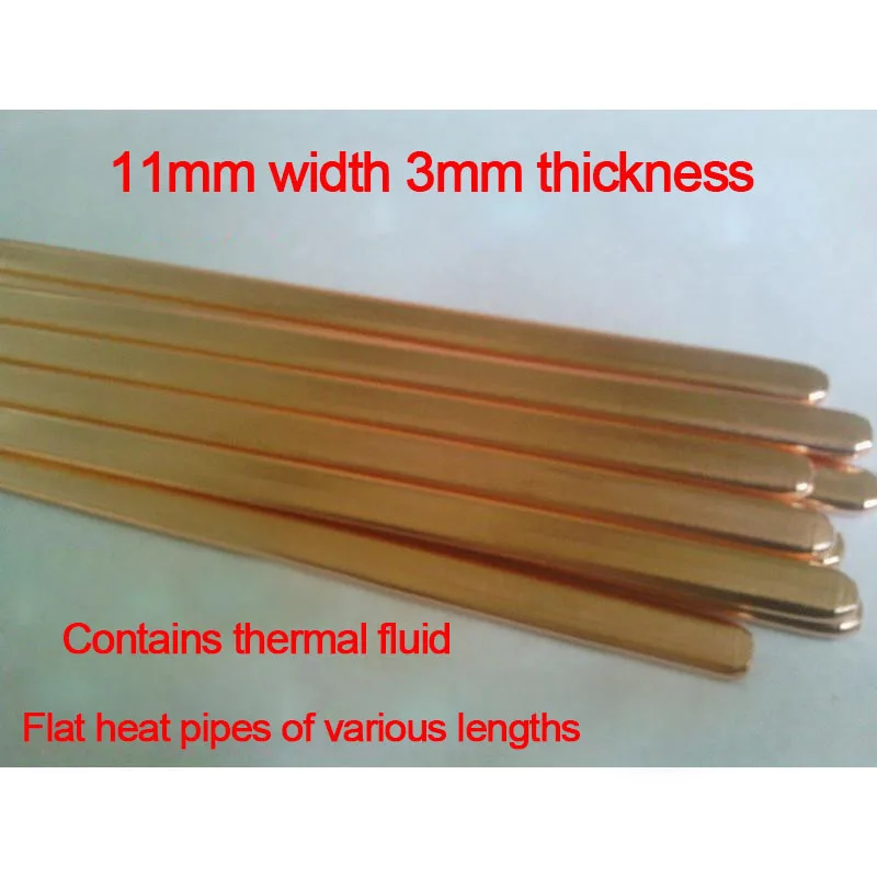 Tubulação de calor de cobre puro para diy, tubulação de calor de cobre puro de 3mm de largura, faça você mesmo, tubo de cobre sinterizado, tubulação de calor, 1 peça