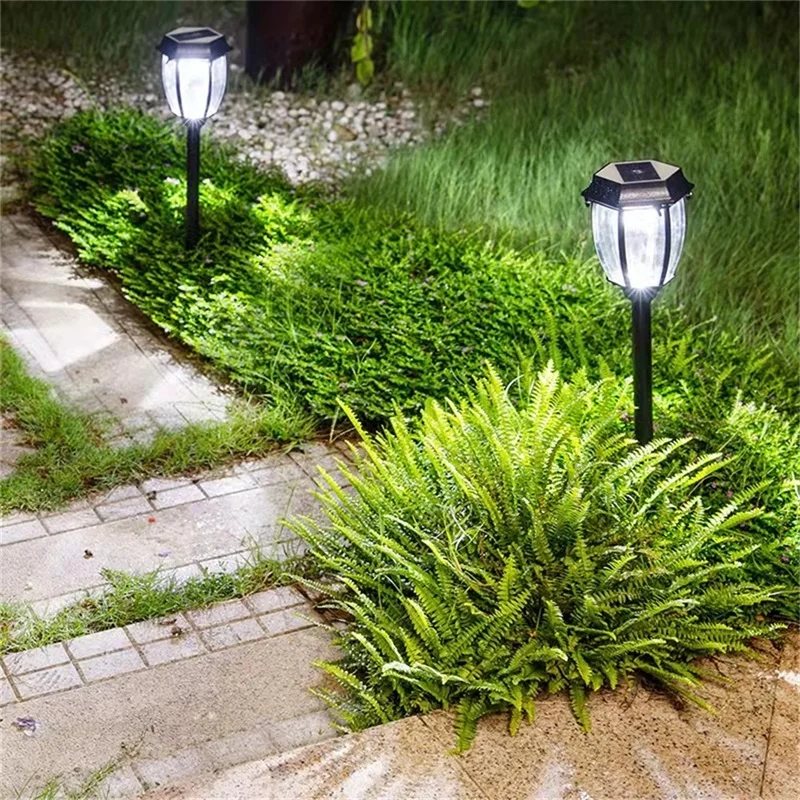 OULALA-Lámpara de césped contemporáneo para exteriores, iluminación negra, impermeable IP65, decoración de jardín de Villa