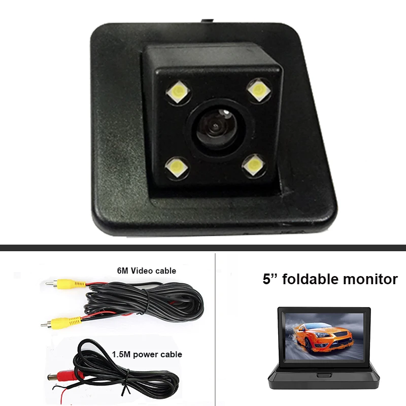 Waterproof 4LED Backup Rear View Camera For LADA VESTA SW/VESTA SW CROSS/VESTA SPORT Car Reverse Parking Accessories