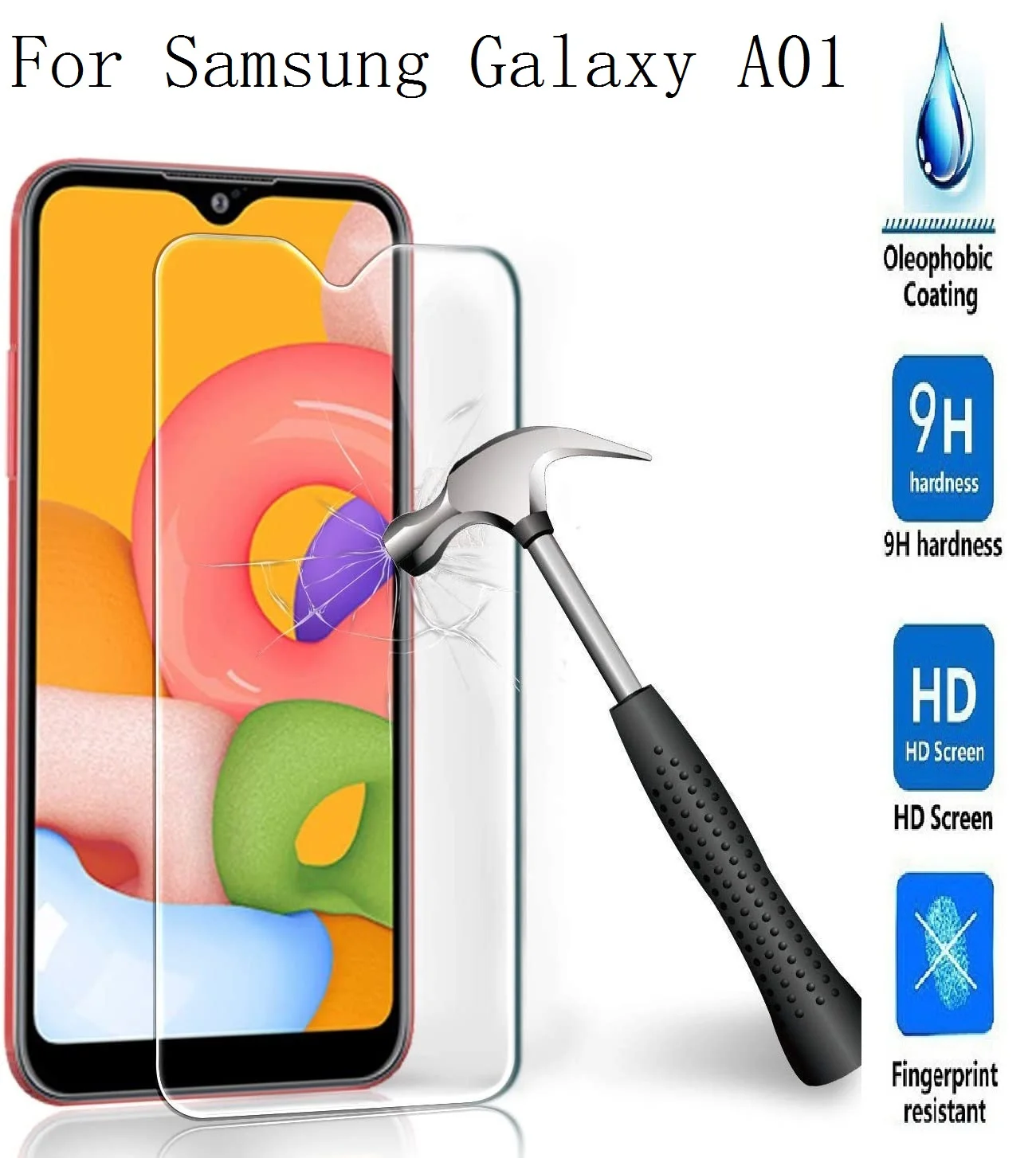 For Samsung Galaxy A01 SM-A015F A015 Tempered Glass Screen Protector Shield For Samsung Galaxy A0 Protective Film 9H