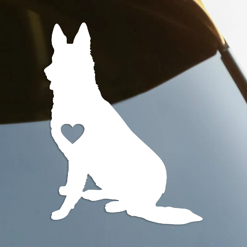 

German Shepherd Die-Cut Vinyl Decal Car Sticker Waterproof Auto Decors on Car Body Bumper Rear Window Laptop Choose Size #S60171