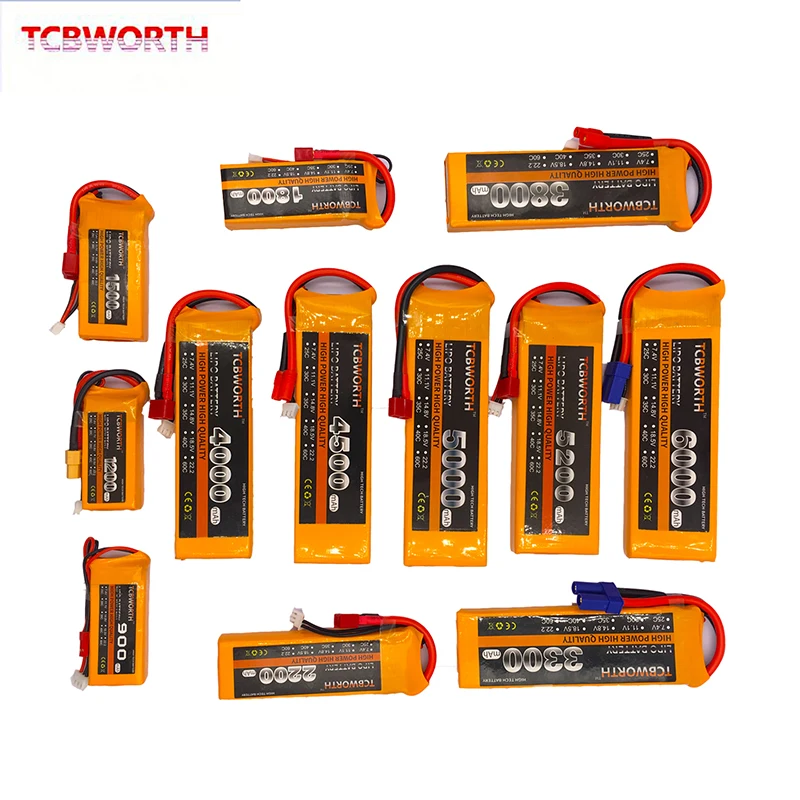 2S RC LiPo Battery 7.4v 1800 3800 4200 5200 6000mAh 25C 35C 60C For RC Toy Airplane Drone Helicopter Car 7.4V Battery AKKU