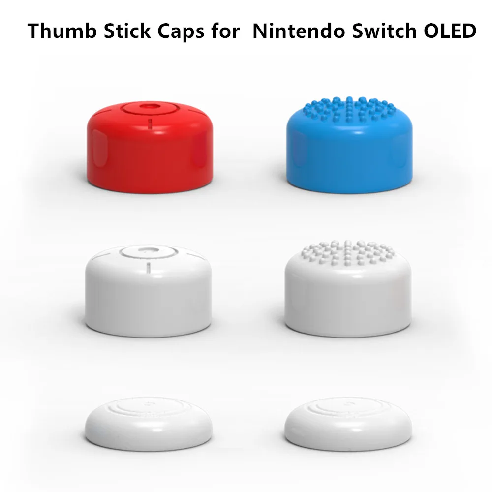Heystop Thumb Stick Caps for  Nintendo Switch OLED, Nintendo Switch oled Handle Silicone Cap NS Accessories Handle Button Cap