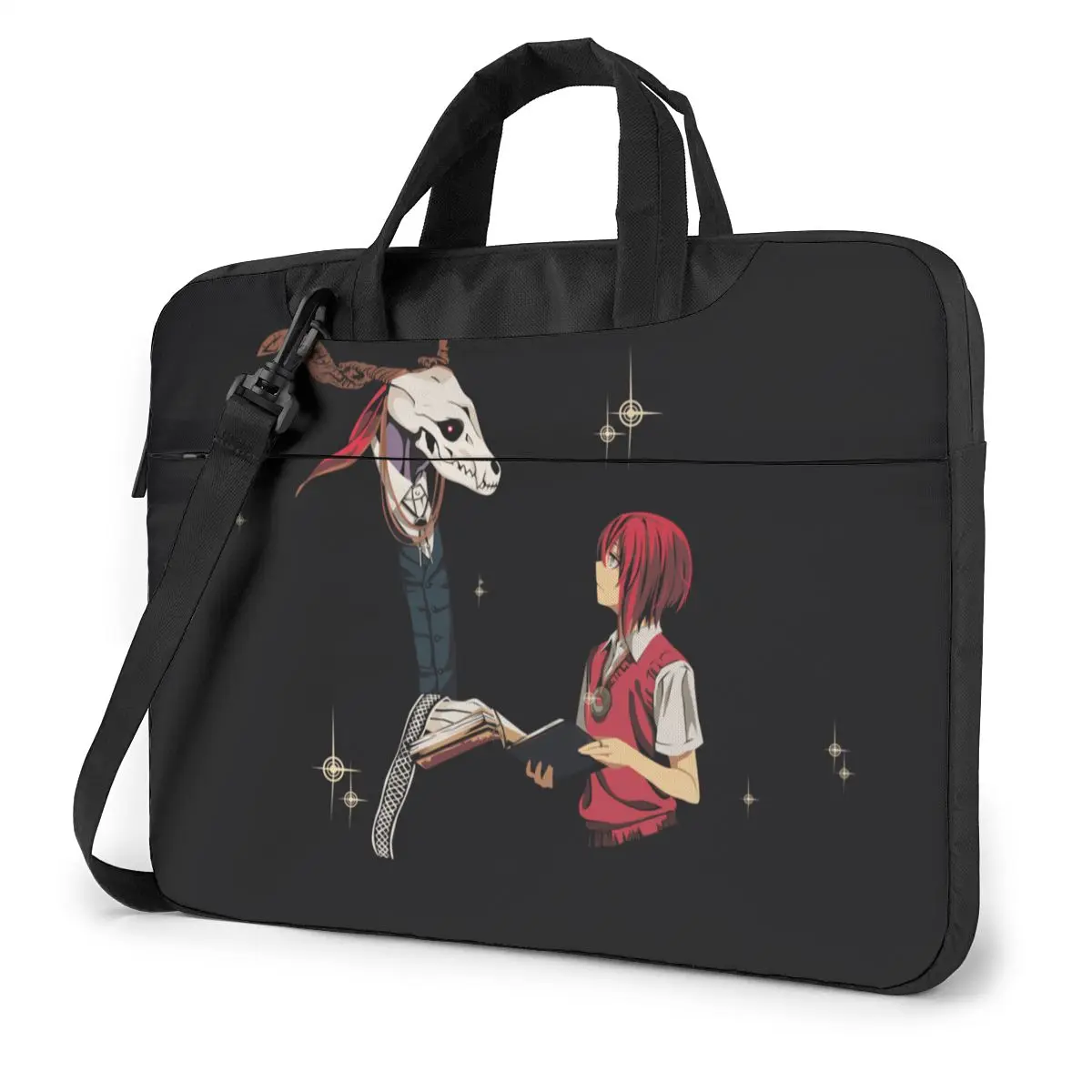 

Mahoutsukai No Yome Laptop Bag Case Protective Vintage Computer Bag Bicycle Crossbody Laptop Pouch