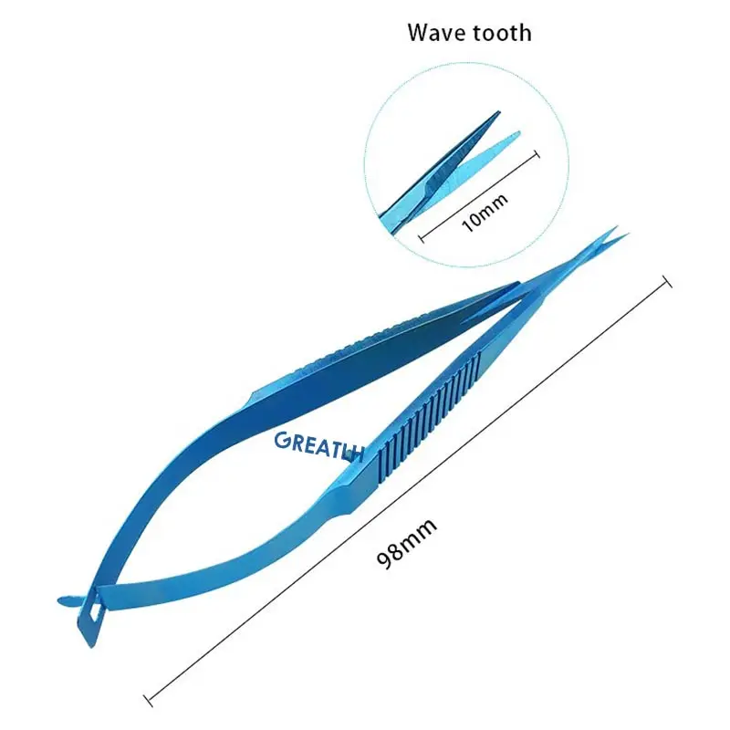 Ophthalmic IOL Lens Cutter Scissors Curved/straight Blade Micro Scissors Veterinary Eye Instrument