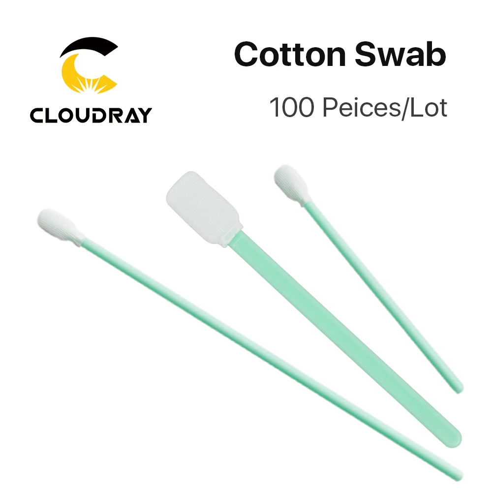 Cloudray 100pcs/Lot Size 70mm 100mm 160mm 121mm Nonwoven Cotton Swab Dust-proof For Clean Focus Lens And Protective Windows