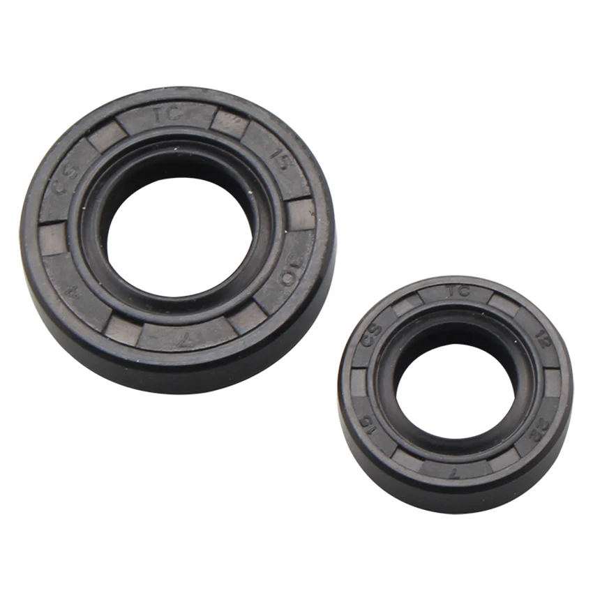 2Pcs/set Law Mower Oil Seal Kit, 2/4 Stroke Brush Cutter Crankshaft Oil Seal, Garden 40-5/139/GX35/140 Grass Trimmer Accessories