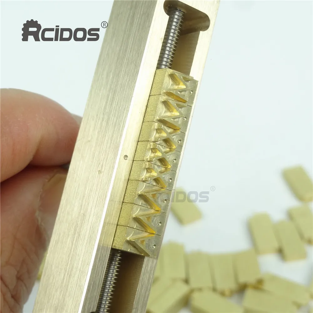 RCIDOS MOVEGO Brass Letters Holder, Time New Roman Hot Foil Stamping flexible letter,“A” height 4mm,6CM Slot