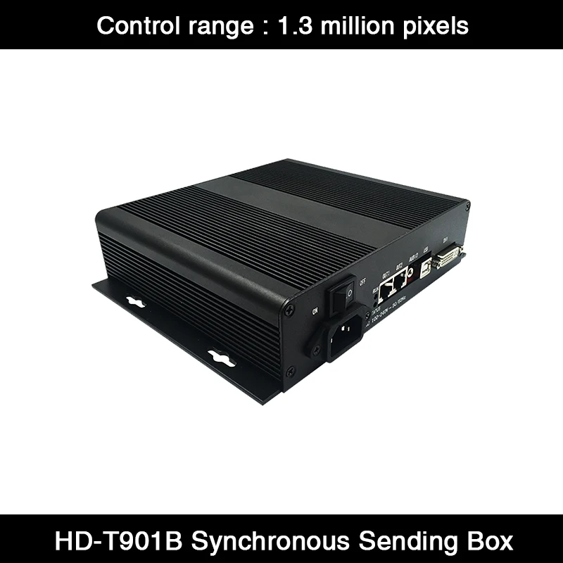 HD-T901B Synchrone Led-scherm Verzenden Box Met HD-R508 / R512 /R500 / R516 Ontvangende Kaart Regelbereik 1.3 Miljoen pixels