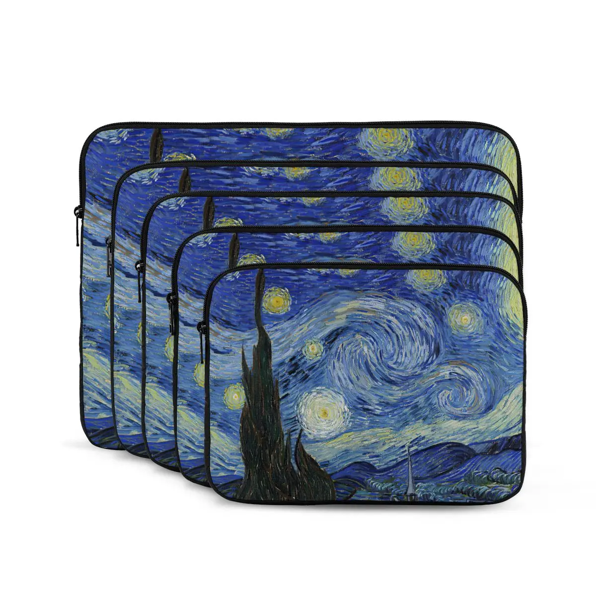 Van Gogh,The Starry Night Computer ipad Laptop Cover Case Laptop Sleeve Bag Portable Cover Fundas Pouch