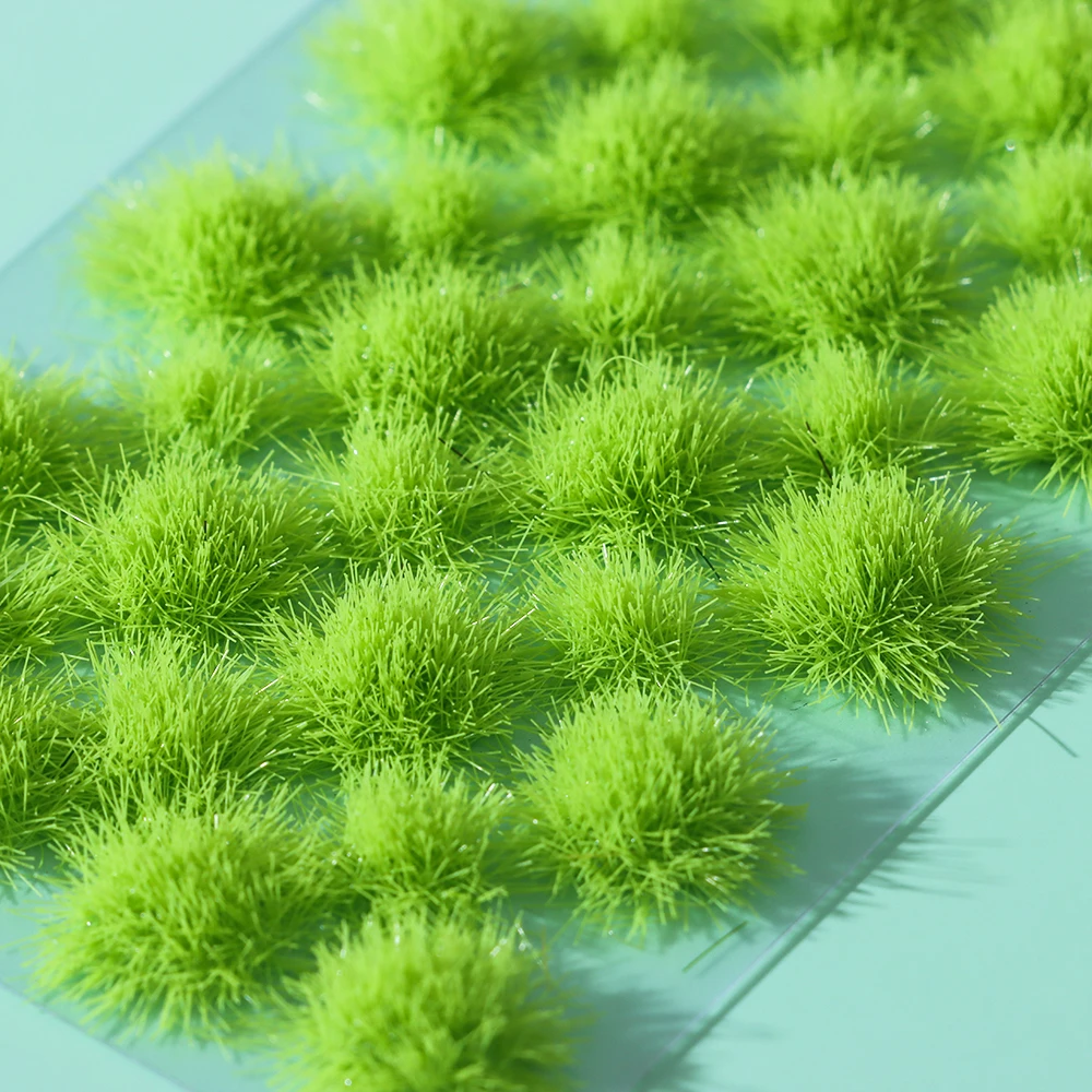 39/50PCS/Set Realistic Flower Grass Tufts Simulation Model Sand Scene DIY Material Miniature Grass Bushes Plant Cluster Scenery