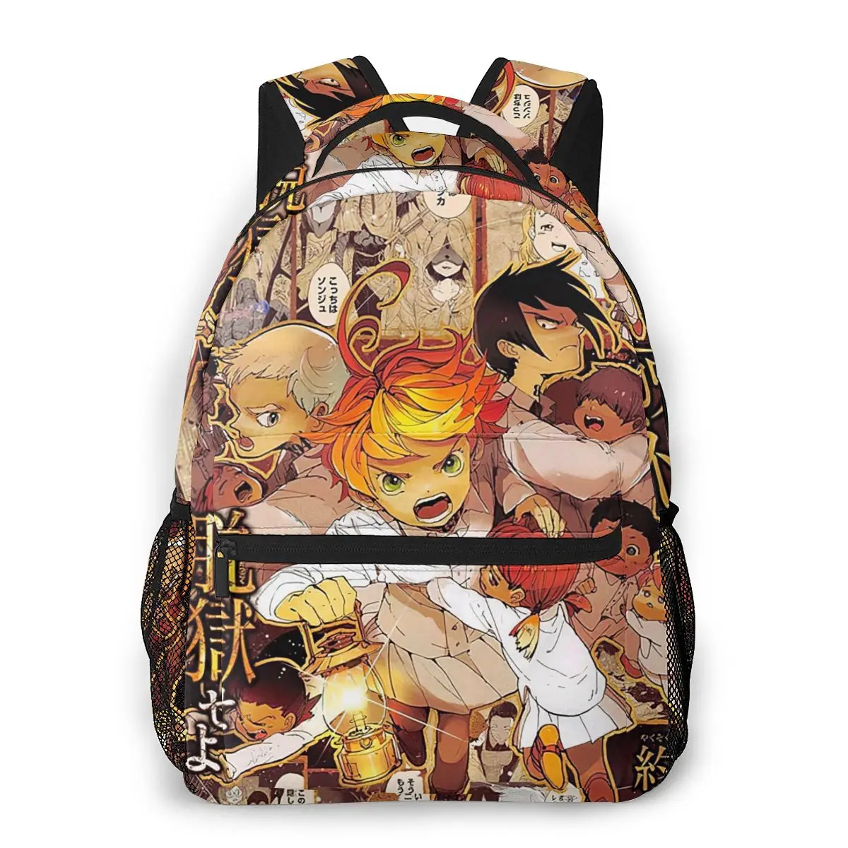 

Yakuso No Neverland, The Promised Neverland, Anime Backpack for Girls Boys Travel RucksackBackpacks for Teenage school bag