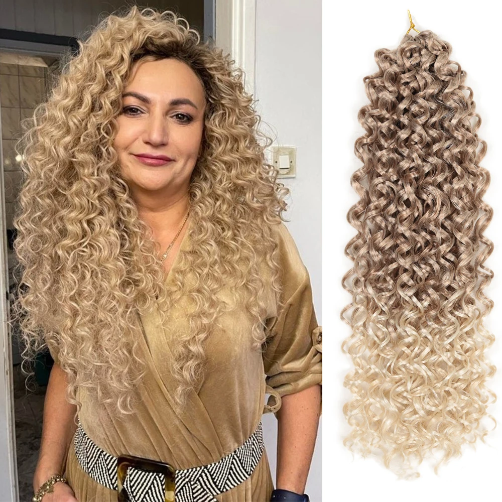 Synthetische Gehaakte Vlechten Haar 22Inch Water Wave Passie Twist Vlechten Haar Bohemen Pre-Twisted Ombre Hair Voor Vrouwen alibaby