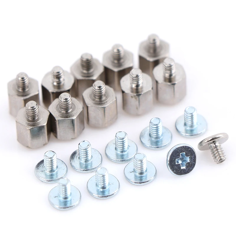 10 Set Hand Tool Mounting Kits Stand Off Screw Hex Nut for A-SUS M.2 SSD Motherboard