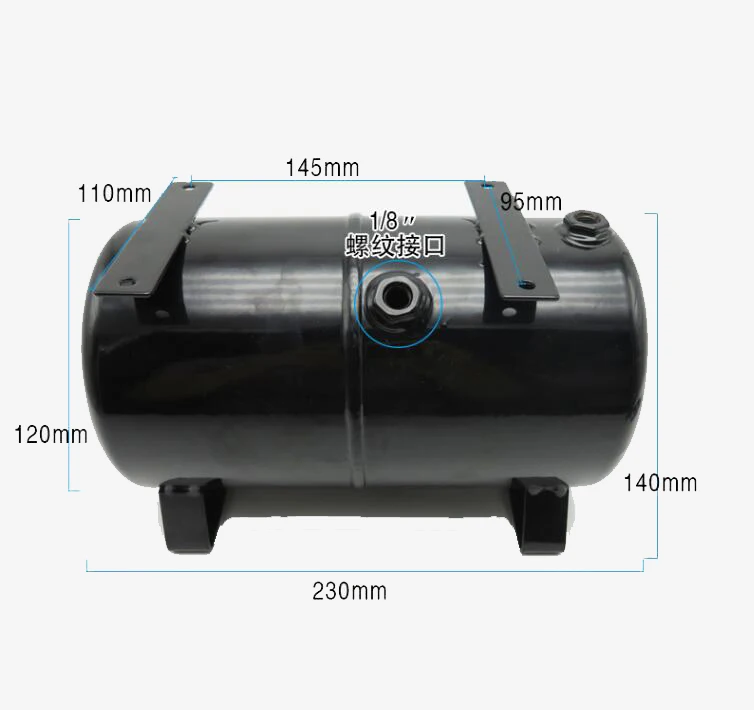 Air Storage Tank  4 Holes Air Tank AS18B AS186 Model Air Pump 3.5L Air Compressor Spray Pump Tattoo Spraying Air Compressor Tank