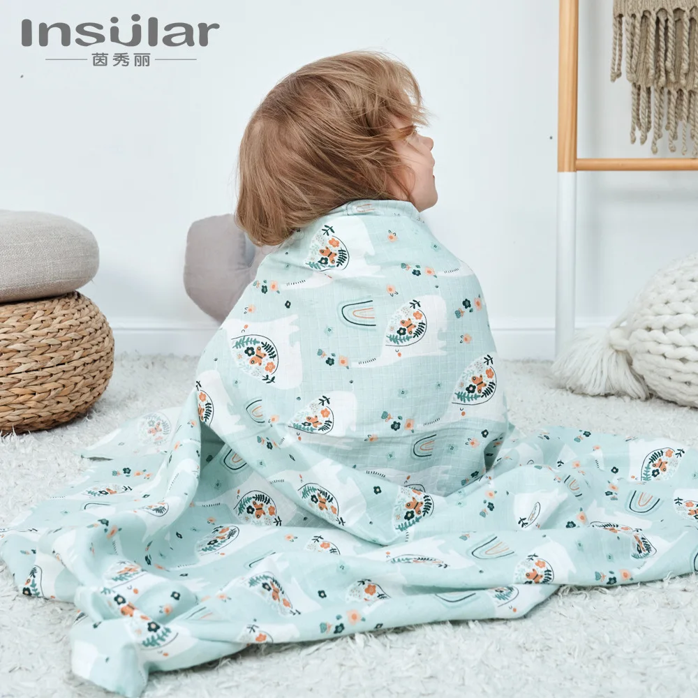 Insular Wrapping Sheet Newborn Baby Gauze Towel Thin Swaddling Clothes Holding Quilt Delivery Room Wrapping Newborn Baby Product