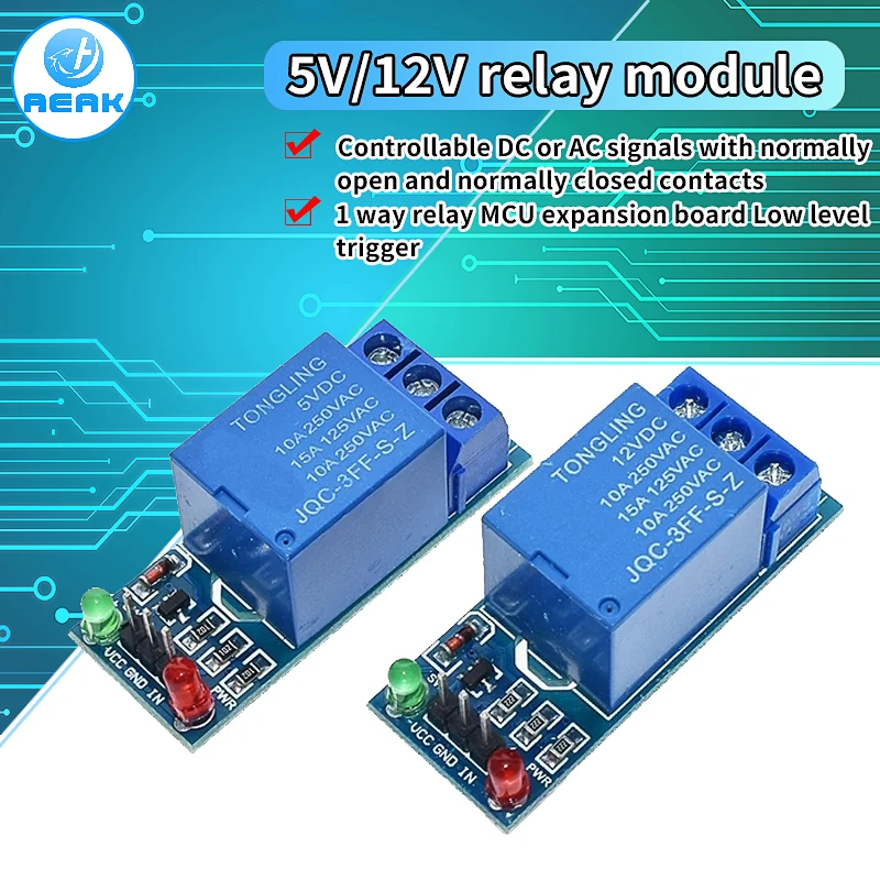 5V 12V low level trigger 1 Channel Relay Module interface Board Shield For PIC AVR DSP ARM MCU Arduino