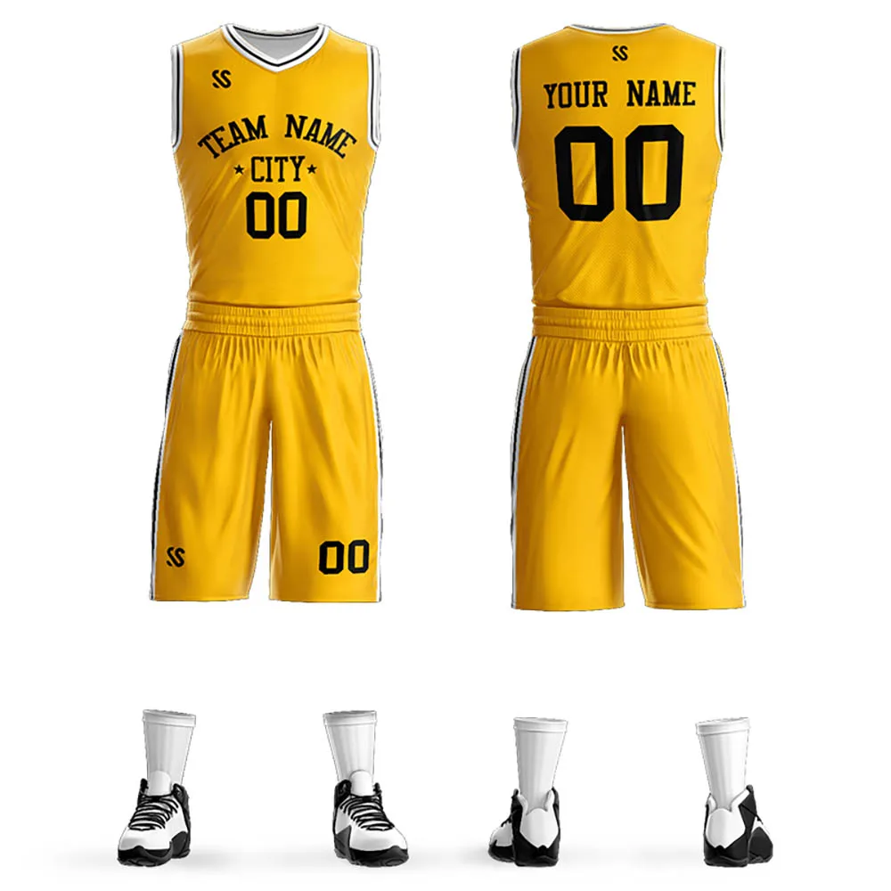 

Custom Personalize Basketball Jerseys Printed Name Number Quick-Drying Men/Kids Training Sports Outdoor Clothing