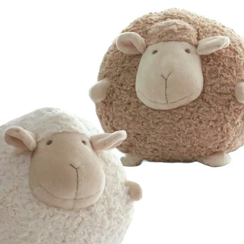 Export Korea High Quality Ball Shape Sheep Stuffed Animal Plush Simulation Lamb Doll Toys for Children Room Decor Yoo In-Na Same