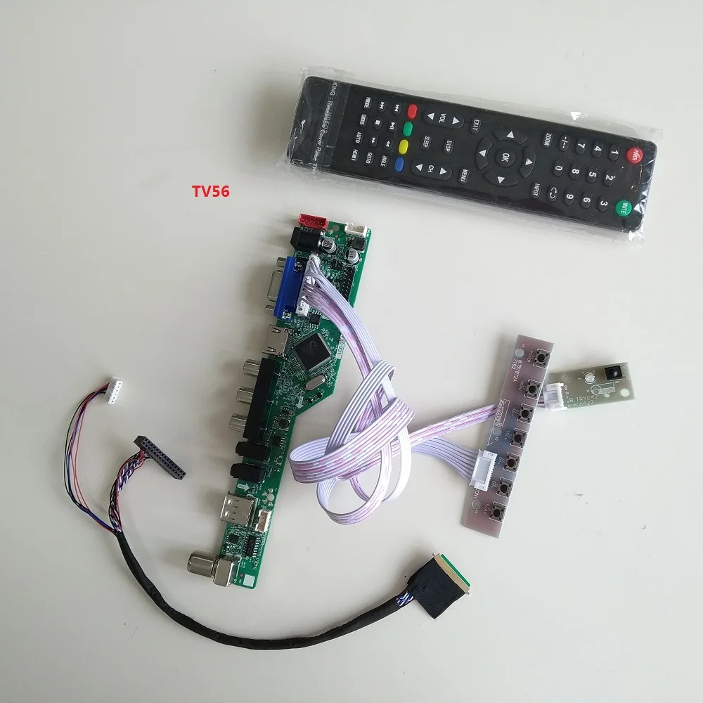 

universal compatible LTN156AT19/B116XW02/HB140WX1 Screen Controller driver board VGA remote TV AV 1366×768 40pin LCD LED kit