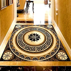 Pegatina de suelo de mármol de estilo europeo personalizado, papel tapiz de vinilo de PVC autoadhesivo impermeable para sala de estar, dormitorio, pasillo