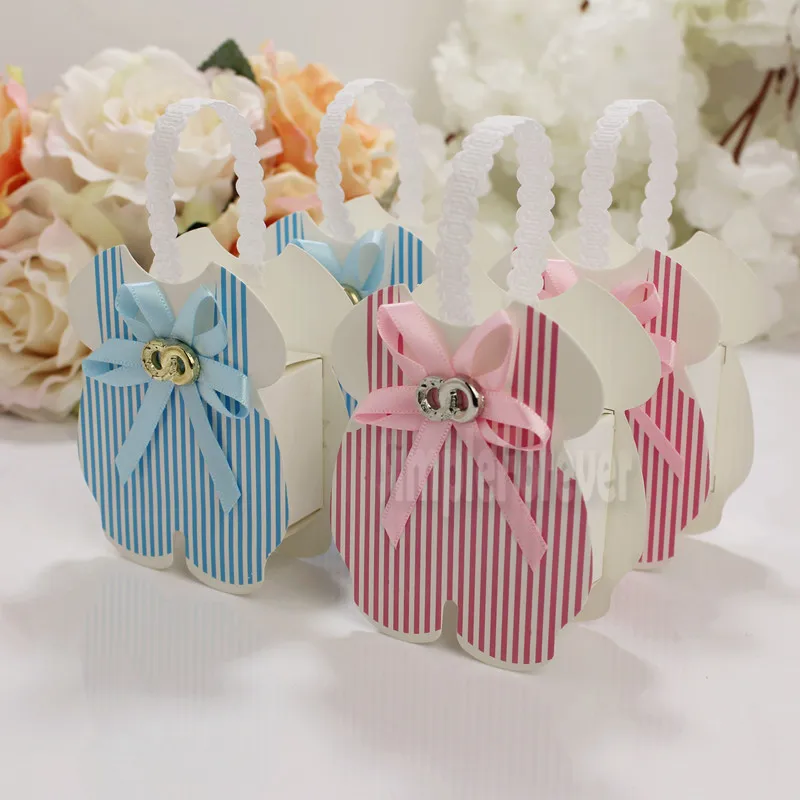 500pcs Baby Shower Favors Handbag Gift Bag European Style Creative Birthday Candy Box Small Handbag Sweet Boxes Newborn Favors