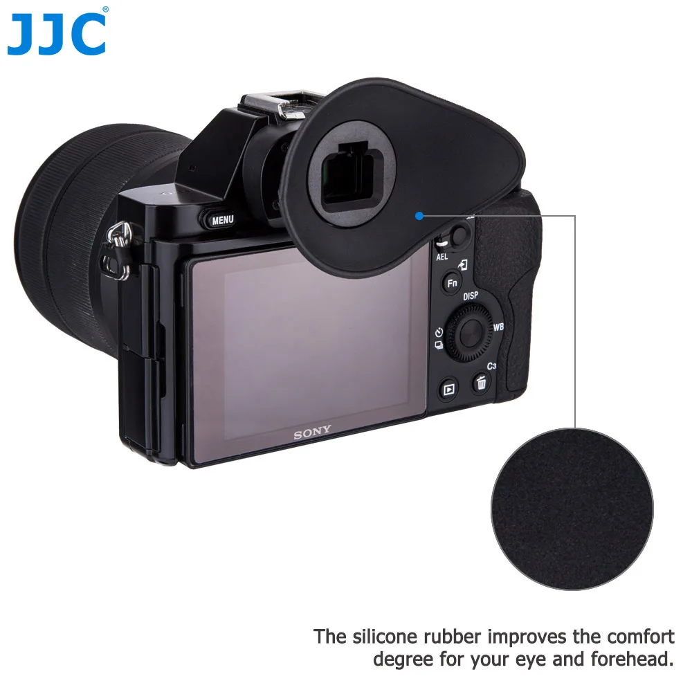 JJC Camera Eyecup Viewfinder Eyepiece for Sony A7III, A7II, A7, A7R IV, A7R III, A7R II, A7R, A7S II, A7S, A99 II, A9II, A9, A58