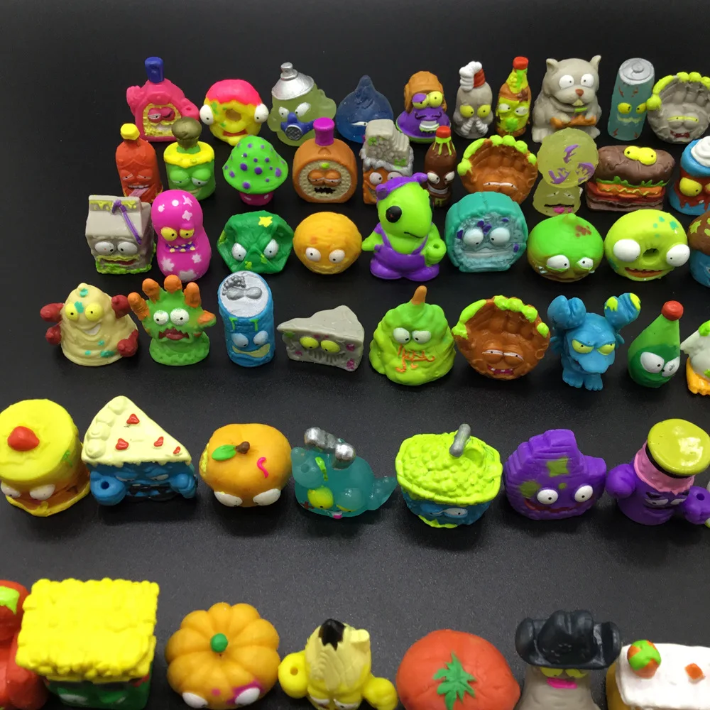 25~50pcs/set Zomlings Trash Dolls Action Figures 3cm Grossery Gang Garbage Collection Model Toys Christmas Gift