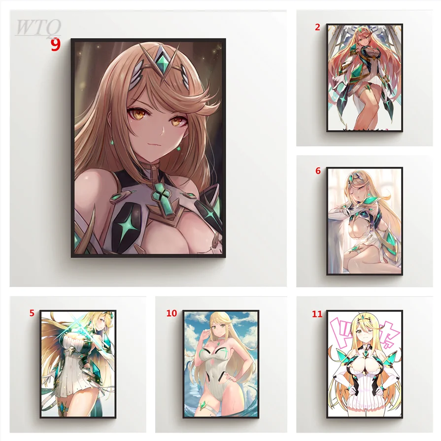 

Xenoblade Chronicles 2 Hikari Mythra Anime Posters Wall Decor Poster Canvas Painting Wall Art Photos for Children's Room Decor