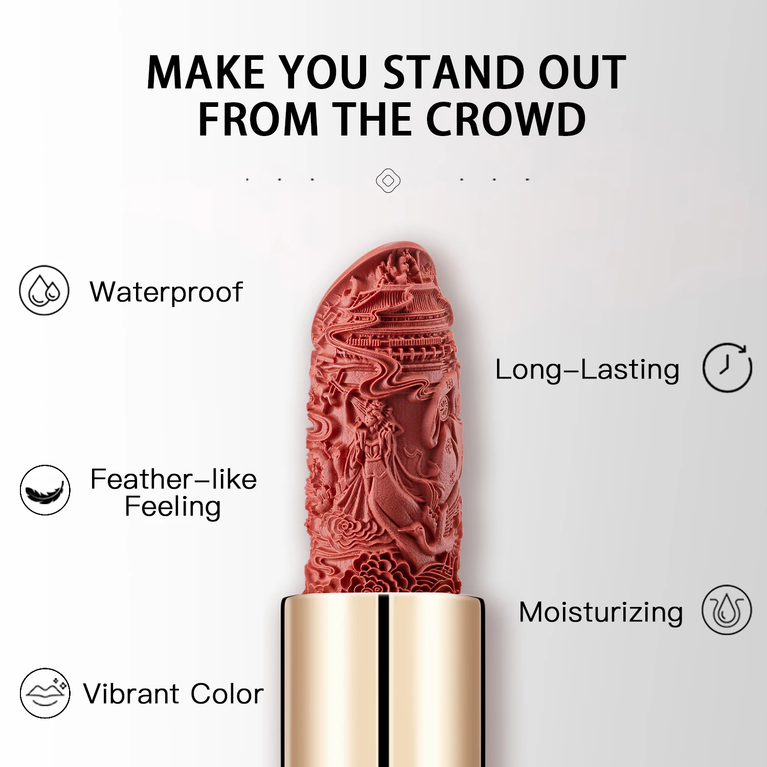 CATKIN Makeup Velvet Matte Lipstick, Hydrating Satin Long Lasting lipstick with Smooth and Creamy Texture, 3.6g