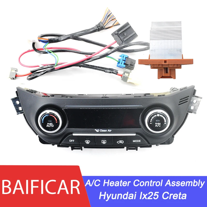 Baificar Brand New Genuine Upgrade Heater Control AC Switch Automatic Air Conditioning Panel Assembly Kit For Hyundai IX25 Creta