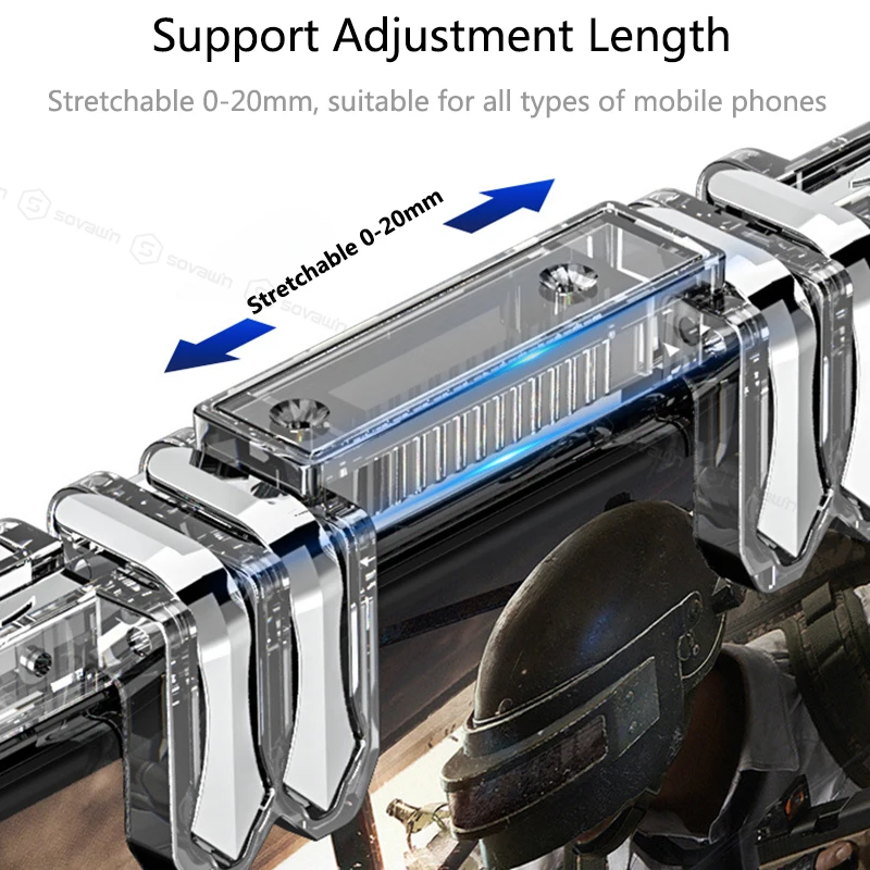 K19 Mini Gamepad trigger per Free Fire PUBG Controller per telefono cellulare gioco sparatutto pulsante di fuoco chiave di mira L1R1 per iPad Android