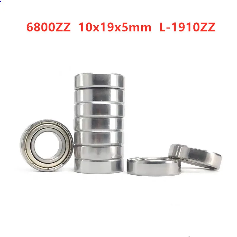 50pcs/100pcs 6800ZZ 10*19*5mm L-1910ZZ thin wall deep groove ball bearings 6800 6800Z 61800 61800ZZ 10x19x5 mm