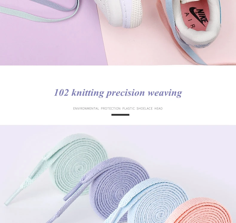 1 Pair 4 Colors Air Force One Sneakers Shoelaces AF1/AJ Shoe Laces Cotton Flat Shoe Lace 120/140/160 CM Laces for Shoes Shoestri