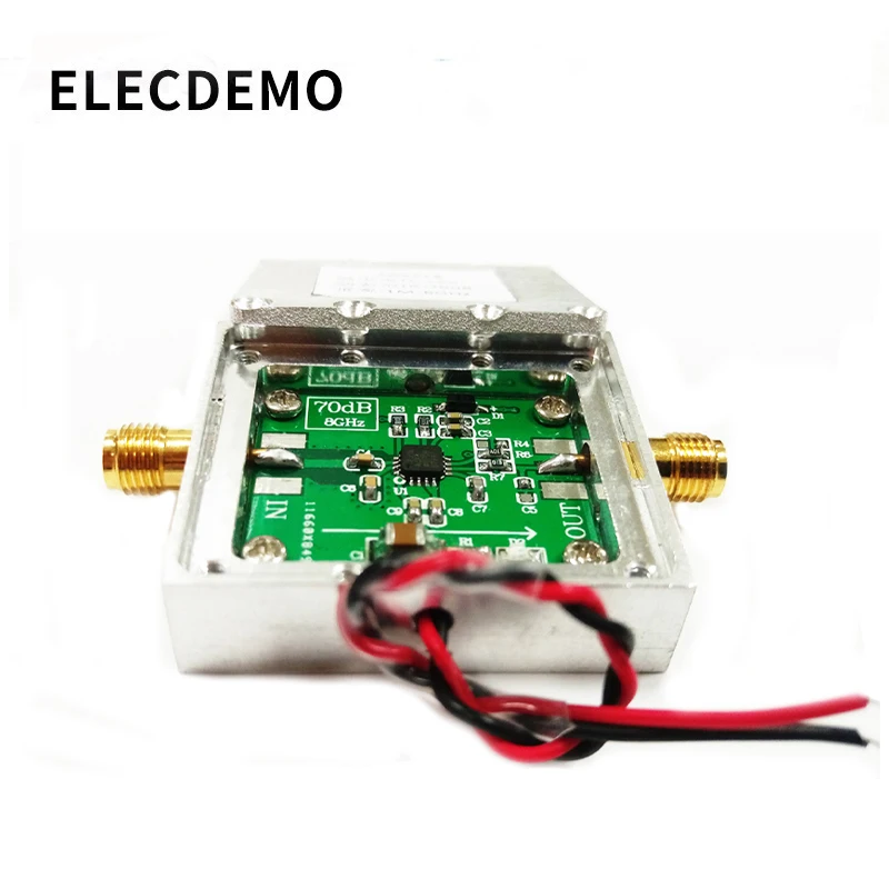 1-8000MHz AD8318 With cavity  RF Logarithmic Detector 70dB RSSI Measurement Power Meter Board Module Standard SMA Female