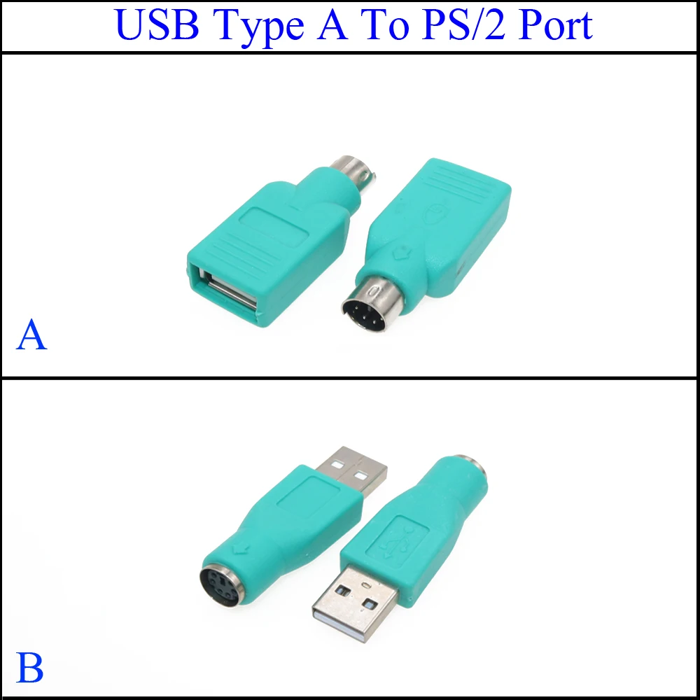 YuXi New Arrival 1PCS USB  to for PS2 PS/2 Male Female Adapter Converter keyboard Mouse Mice Computer PC High Quality