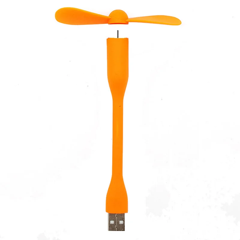 Mini USB Fan Flexible Portable Removable Fan Mute Small Fan Power Supply for Power Bank & Notebook & Computer Summer Gadgets
