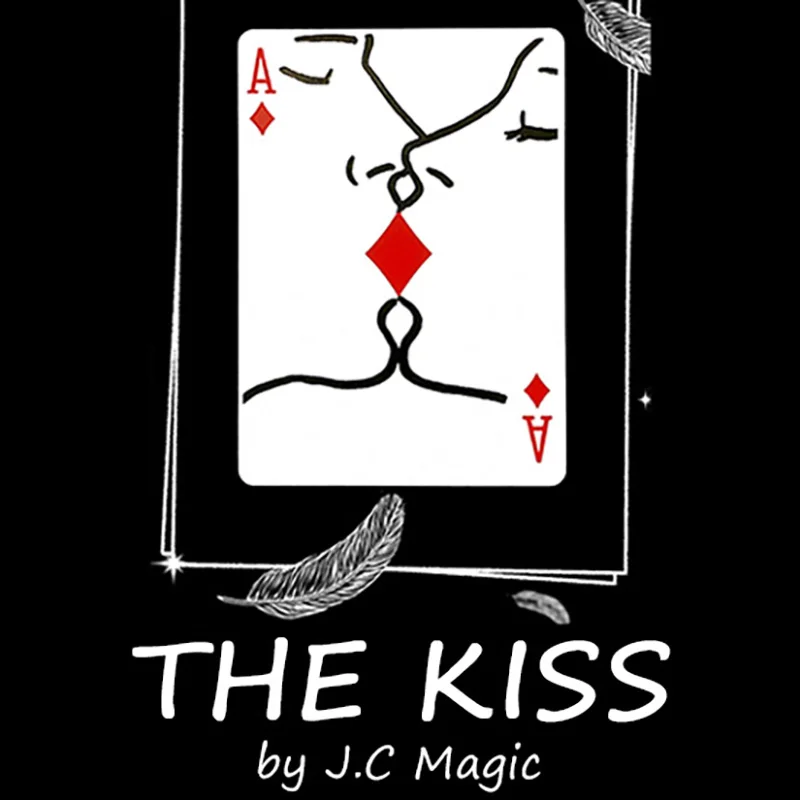 

The Kiss Card Magic Tricks Visual Romantic Card Magician Close Up Street Illusion Gimmick Mentalism Puzzle tour de Magie Magia