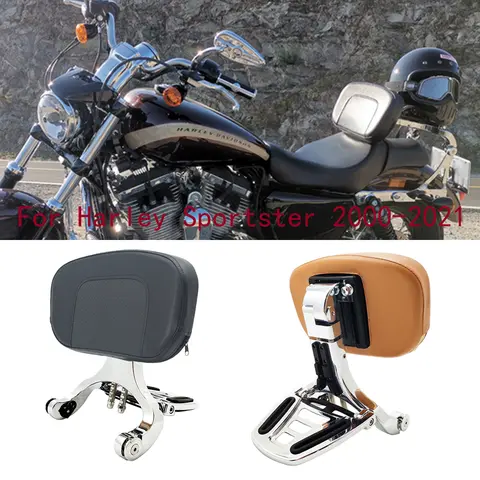 오토바이 다목적 운전자 승객 등받이, 할리 Sportster XL Iron 883 1200 Roadster Seventy-Two 2000-2021