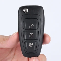 Car Folding Remote Key 433Mhz with 4D63 Chip for Ford Focus Fiesta Mondeo Transit C-Max ASK Flip Fob Remote Key