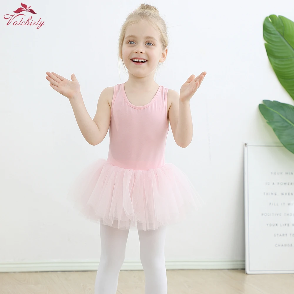 Girls Ballet Dress Infant Leotard Dancewear Cotton Dance Class Costume Soft Tutu Skirt Ballerina Clothing