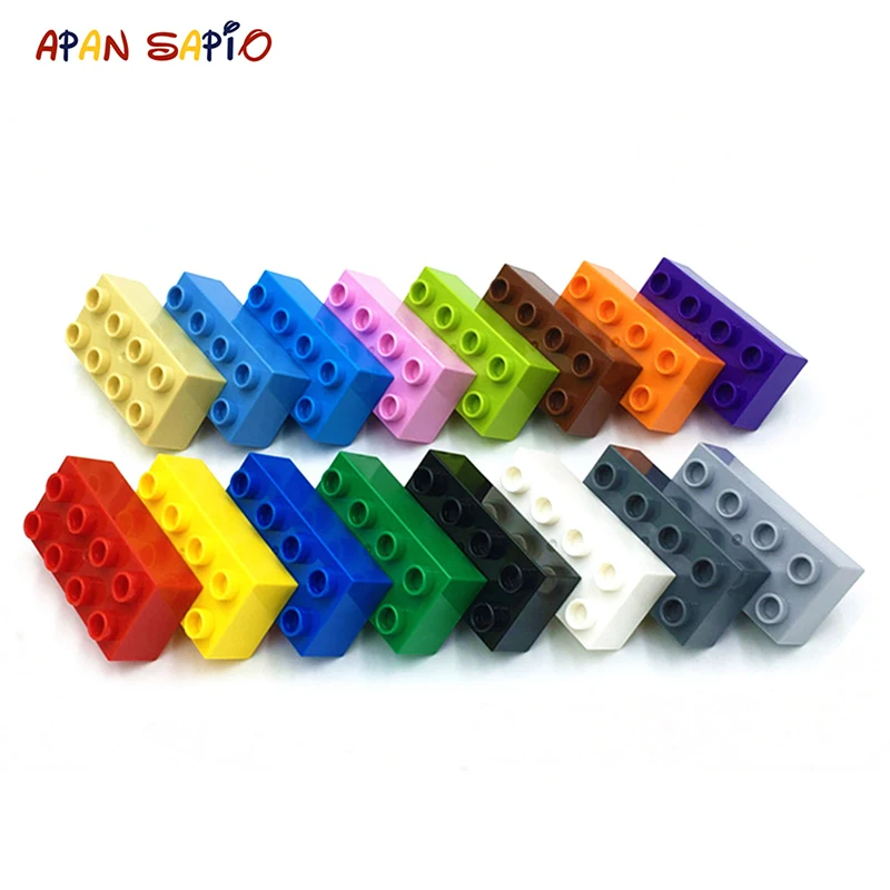 

8PCS BIG Size DIY Building Blocks Thick Figures Bricks 2x4Dots Educational Creative Compatible brands bricks Toys for Children