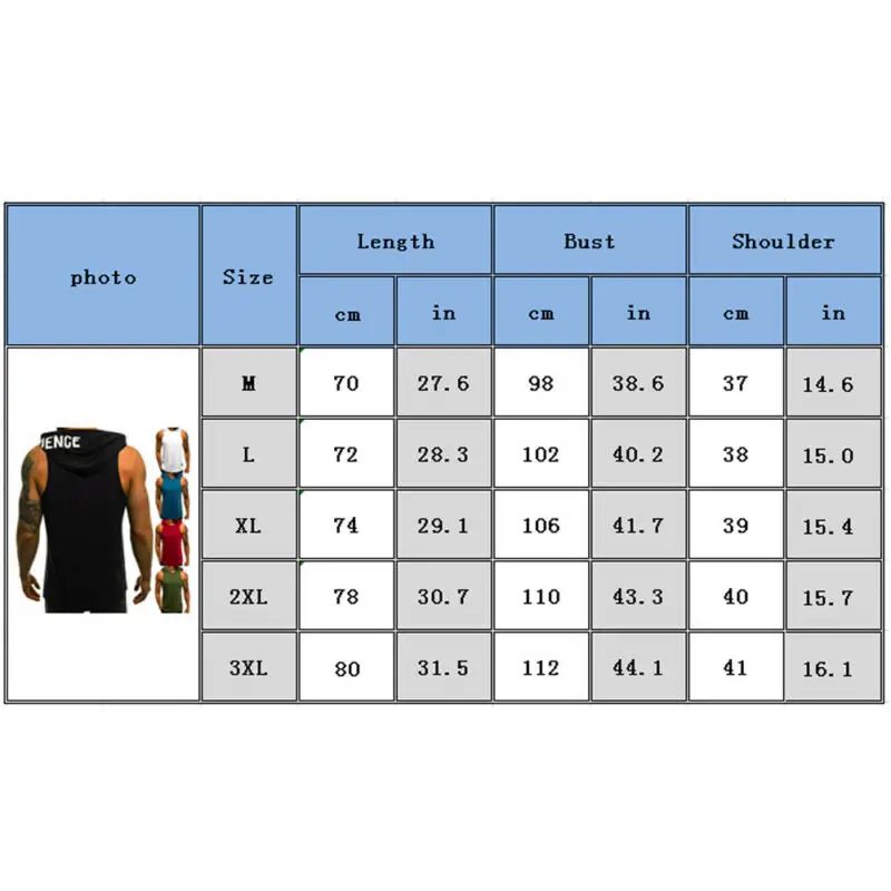 New Men\'s Summer Cool Hooded Sweatshirt Sleeveless Muscle Bodybuilding Hoodie