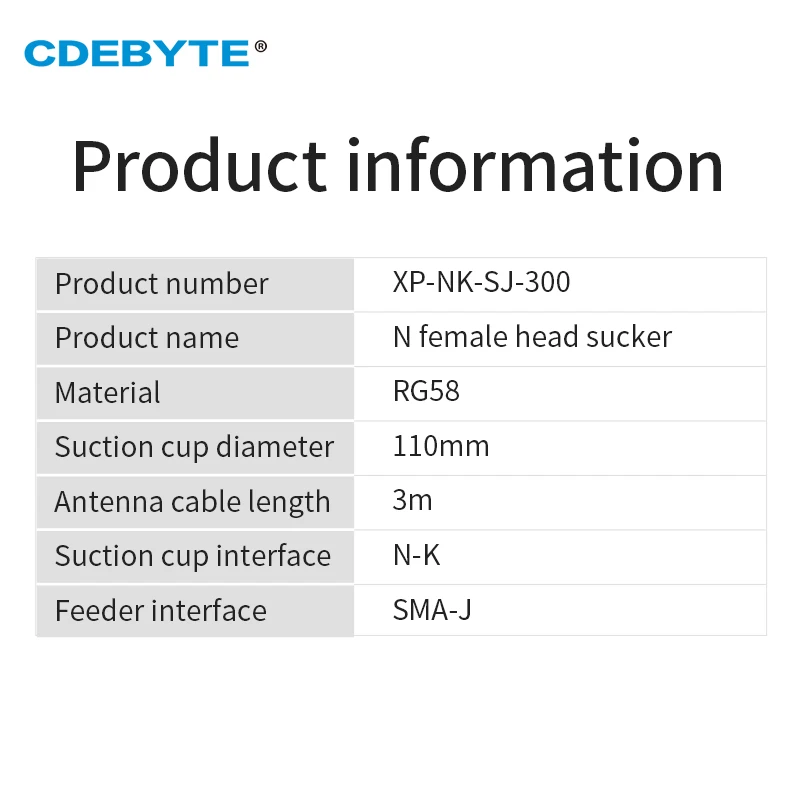 Imagem -05 - Fêmea Cabeça Otário Xp-nk-sj300 Sma-j Alimentador Interface Adaptador Cabo N-k Ventosa 3m 110 mm Diâmetro Rf58 para Antena Frp n