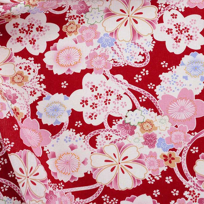 Cotton Printed Japanese Style Quilting Fabric for DIY Doll Clothes Handmade Sewing Accessories